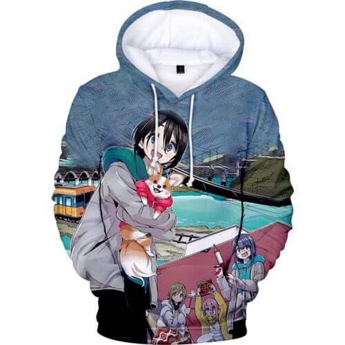 2021 New Laid-Back Camp: Room Camp Hoodies Anime Sweatshirt Men women Autumn Winter Casual Kids Clothes