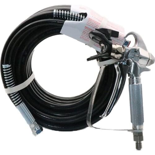 High Pressure Airless Spray Gun Professional Wall Coating Spray Gun ,15m 1/4'' airless sprayer hose assembly For Sprayer Machine