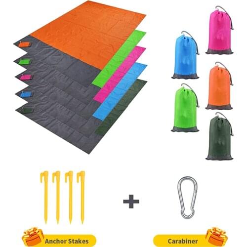 Portable Picnic Mat camping barbecue waterproof Anti Sand Beach Blanket outdoor traving hiking Super light folding sleeping mat