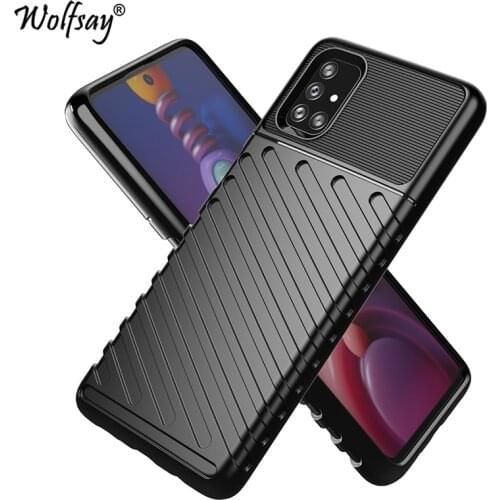 Rugged Fiber Shield Cover For Samsung Galaxy M51 Case Anti-knock Full Cover Case For Samsung M51 Case For Samsung M51 6.7 inch