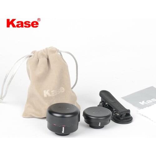 Kase Wide-angle Lens + Macro Lens With Adapter Clip 2 in 1 Kit For Mobile Phone