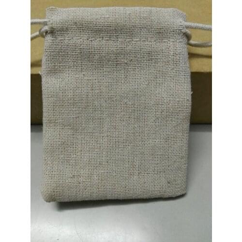 SPECIAL SALE 7*9cm linen jewelry pouch gift pouch 50pcs/lot cheap drawstring bag for jewelry earing watch pouch packakging