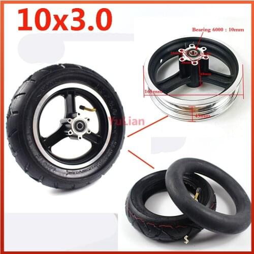 10x3.0 tire inner tube&alloy Disc brake rims for Electric Scooter Balancing Hoverboard 10*3.0 tyres 10 inch pneumatic wheels