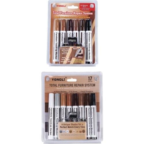 Furniture scratch repair pen wax stick for covering stains and scratches