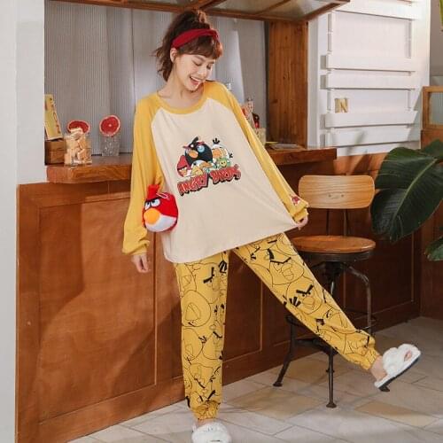 YAO TING Women's Long Sleeve Pajamas