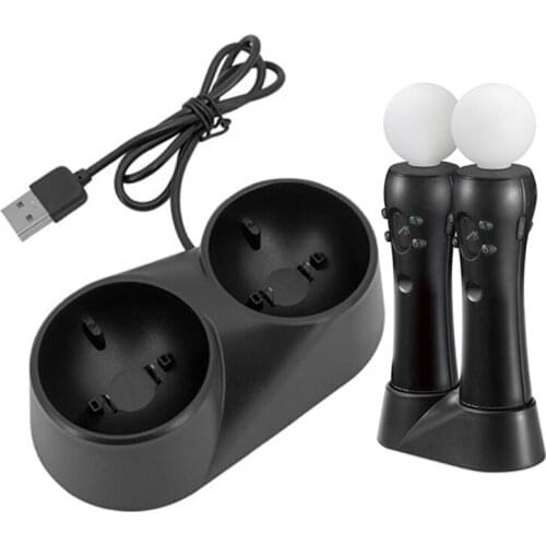 Dual Charger Charging Dock Station Stand Holder Base For S ony Play Station PS4 VR Move PSVR PS 4 Controller Accessories