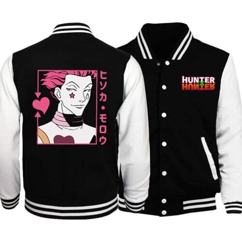 2020 anime Hunter X Hunter kawaii hisoka Jacket Baseball Coat Uniform Unisex Hoodie Long Sleeve Sweatshirt