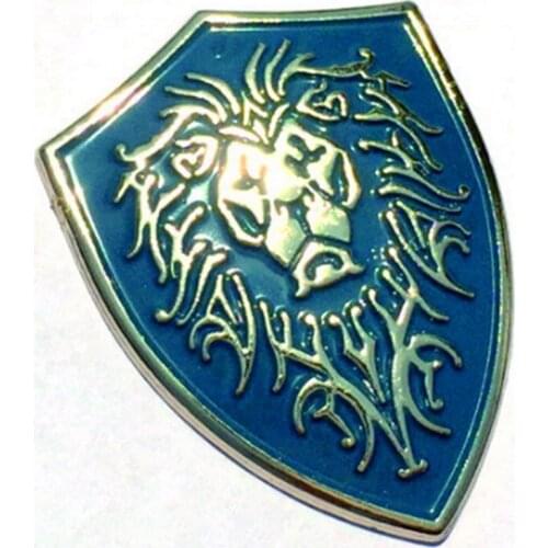 3D WOW Lion Head Car Stickers Auto Metal Emblem Truck Motor Decal Vintage Car Styling World of Warcraft Game For BLIZZARD Hero