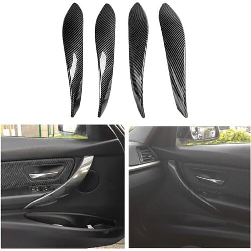 4Pcs Car Inner Door Handle Trim Pull Grab Panel Handle Replacement For-BMW F30 F31 F34 F35 F36
