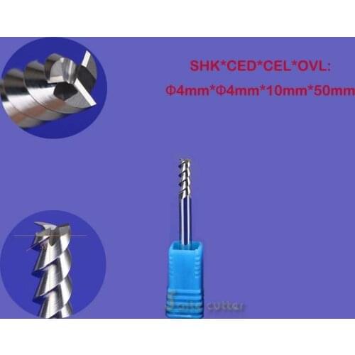 5pcs End Mill Three 3 Flute HSS Aluminium Cutter CNC Bit Milling tool CED 4 CEL 10mm