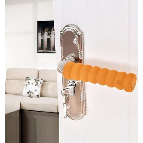 50C 1PC Foam Door Knob Covers Soft Foam Door Handle Knob Cover Protector Static-free Baby Safety Protective Home Decor 5 Color