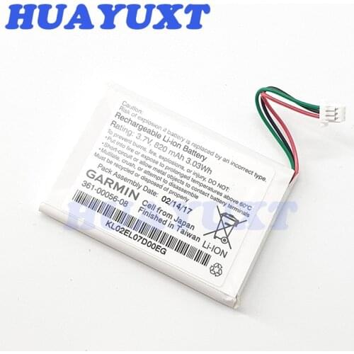 Original battery for Garmin 361-00056-08 3.7V 820mah 3.03wh for Garmin replair replacement parts