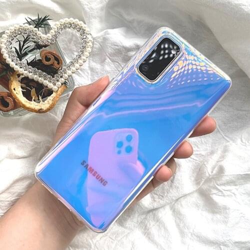 LOVECOM Gradient Purple Colorful Phone Case For Samsung A72 A52 S21 S20 Ultra S10 Plus Note 20 A32 A42 A70 A21S Soft TPU Cover