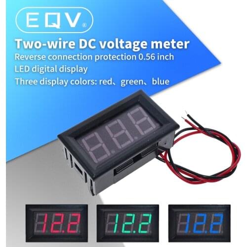 0.56 Mini LED Digital Voltmeter Detector DC 4.5-30V 12V 24V Voltage Capacity Monitor Volt Panel Tester Meter For Motorcycle Car