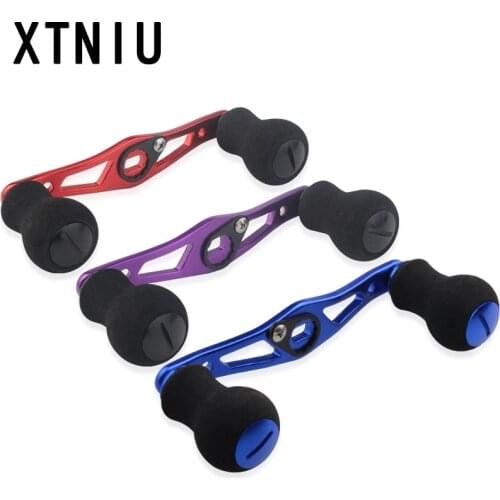 EKfan For DAI Lightweight Aluminum Alloy Handle & EVA Knob 8*5mm Hole Fishing Reel Handle For Bait Casting Fishing Reel parts