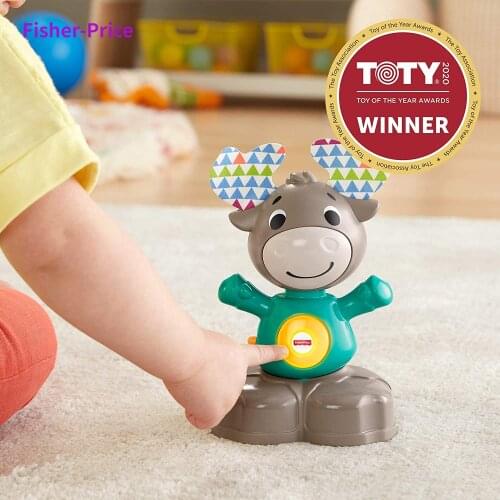 Fisher-Price Linkimals Musical Moose - Interactive Educational Toy with Music and Lights for Baby Ages 9 Months & Up Toy Music