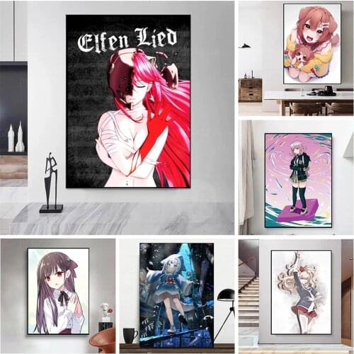 Canvas Anime Girl Painting Home Decor Picture Chiaki Nanami Modern Printed Modular Poster For Living Room Wall Art No Framework