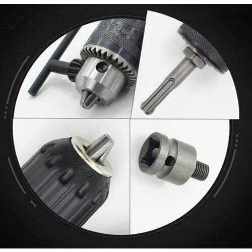 Keyed Drill Chuck 1/2" 20UNF With Key And SDS Plus Adapter Electric Drills And Rotary Hammers Accessories