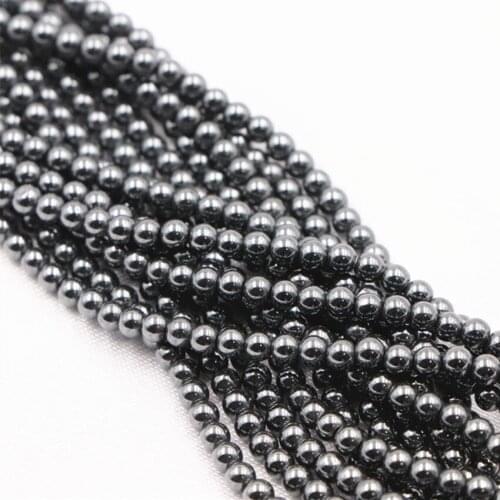 2mm 3mm Round Beads Natural Hematite Stone Loose Beads for Jewelry Making DIY Necklace Bracelet Accessories Crafts 15inch A856