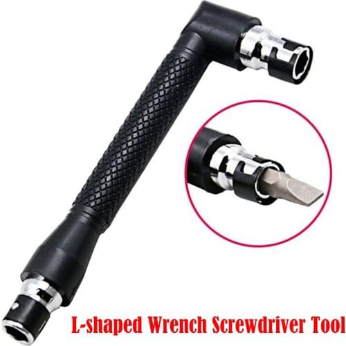 L-shaped Screwdriver Wrench In Compass 1/4" For Sockets or Screwdriver Bit