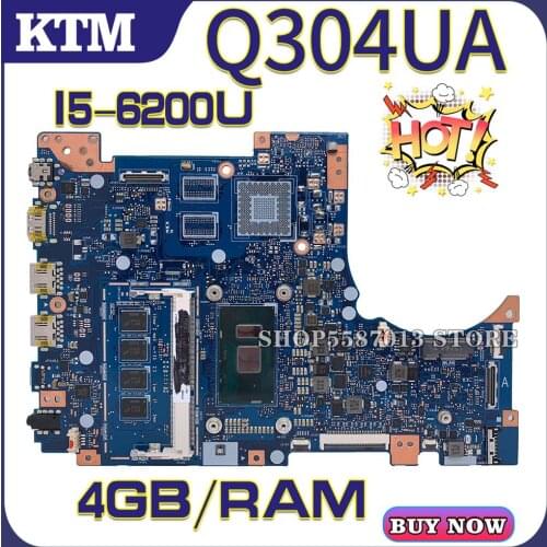 Q304U for ASUS Q304UA Q304 laptop motherboard Q304U mainboard test OK I5-6200U cpu 4GB-RAM