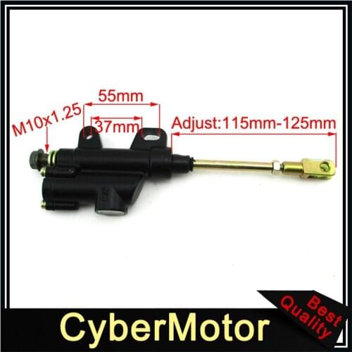 Rear Brake Master Cylinder Pump For Chinese 110cc 125cc 140cc Dirt Pit Bike Motorcycle Lifan YX CRF KLX TTR Piranha IMR GIO