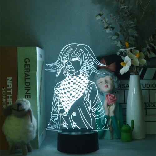 Hot Game Anime Led Night Light Danganronpa V3 Killing Harmony Kokichi Oma for Bedroom Decor Kids Gift Room 3d Lamp Bedside