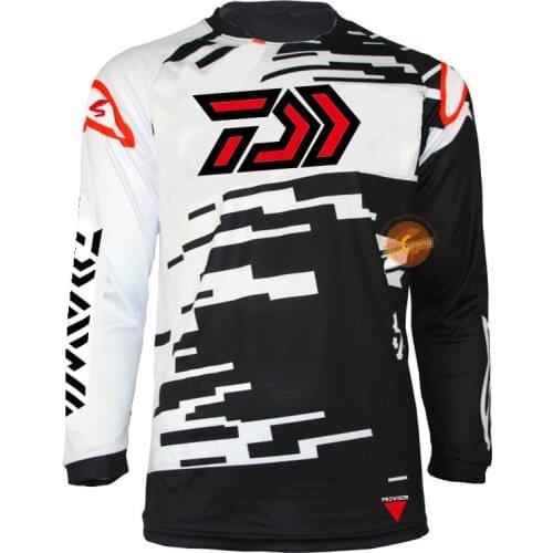 2021 Summer New DAIWA Long Sleeve Fishing Shirt Quick Dry Sports Outdoor Fishing Clothing Anti-UV Sunscreen Fishing Clothes 639