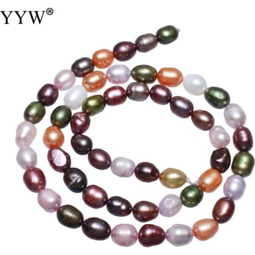 Wholesale Pearls Cultured Potato Freshwater Pearl Beads Mixed Colors For Jewelry Making DIY Necklace Bracelet Accessories
