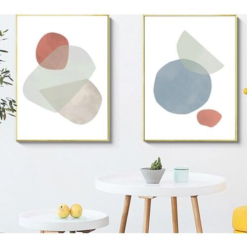 Abstract Shape Poster Geometric Wall Art Canvas Print Minimalist Painting Nordic Decoration Picture Scandinavian Home Decor