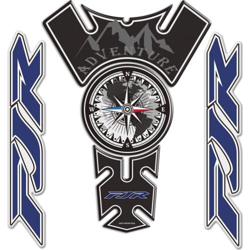 Tank Pad Protector For Yamaha FJR1300 FJR 1300 Fairing Emblem Badge Logo Windshield Trunk Aluminium Cases Stickers 2019 2020