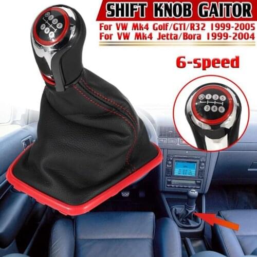 Dustproof Car Gear Shift Knob Gaitor Lever Shifter Boot for Mk4 Golf R32 Jetta Bora 1999-2005