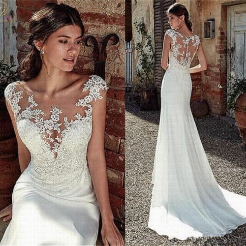QQ Lover Satin Wedding Dresses