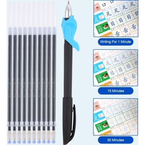 Ball Pen Invisible Slowly Disappear Ink Within One Hour Material Escolar Ballpoint Pens + 10 Pcs Refill Pen Holder
