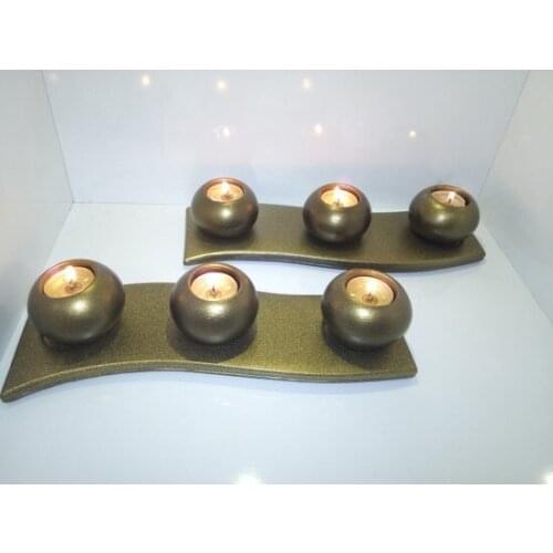 Pcs of Triple Candle Holder. 8Parça Handmade Decorative Accessory Set candle and candlestick свеча и подсвечник vela y candelero