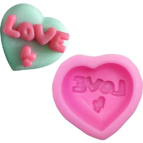 Valentine Wedding 3D Heart Love Silicone Soap Mold Chocolate Mould Soap Candle Mold Soap Making Mold Craft Art Tool Wholesale