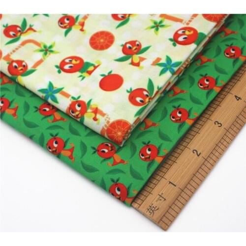 Half yard 45*140cm cartoon bird Tissue Kids Home Textile polyester cotton fabric mask 1478