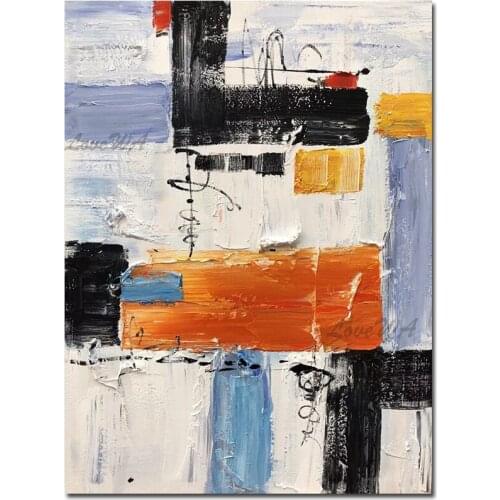 Heavy Textured Abstract Oil Painting Canvas Craft Art 100% Hand Painted No Frame Wall Hangings Art Paintings High Quality