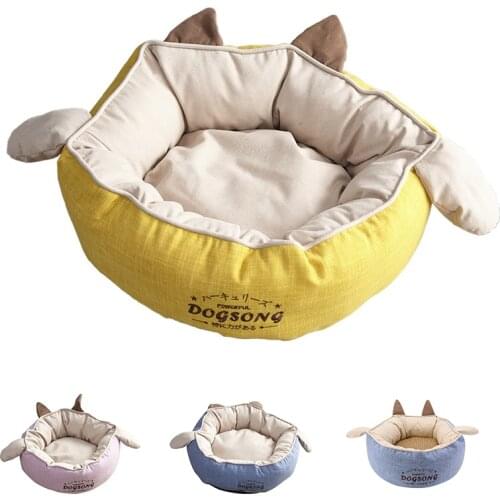Flying Ear Pet Cat Litter Winter Warmth Removable and Washable Mat Small Cats Kennel Mattress Breathable Pet Litter Supplies