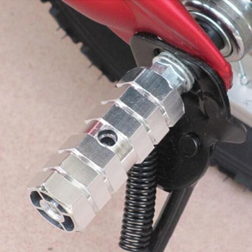 1 Pair Aluminium Alloy Bicycle Cylinder Pedal Axle Footrests Levers Balance Bar Axle Foot Pegs Rocket Bicycle Socle Pedal