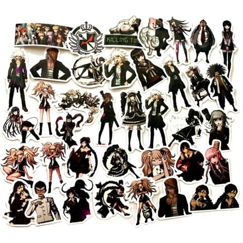 10 Packs/lot Anime Dangan Ronpa Super Danganronpa Water cup computer mobile phone case waterproof sticker toy gift
