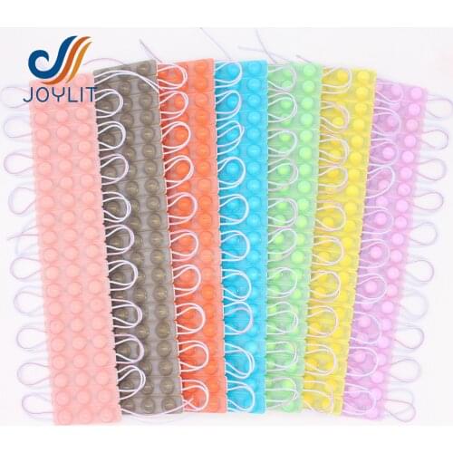 1000Pcs DC 12V IP65 Waterproof Slim LED Injection Module 2835 RGB Self-flashing With Lens Blister Luminous Characters