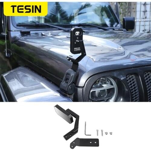 Car Exterior Accessories for Jeep Wrangler Car Hood Cover Backup Mirror for Jeep Wrangler JK JL JT 2007-2020 Avoid Blind Spots