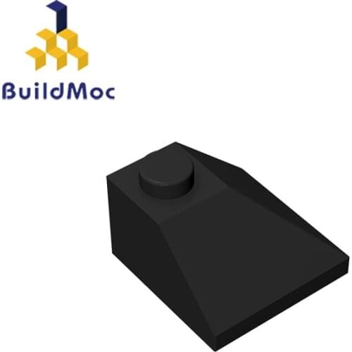 BuildMOC Assembles Particles 3045 Slope 45 2x2 Double Convex Building Blocks Parts DIY Educational Bricks Toys for Children