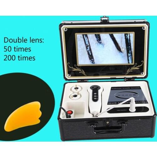 Skin hair detector, scalp hair follicle hair tester, with screen skin hair tester integrated machine