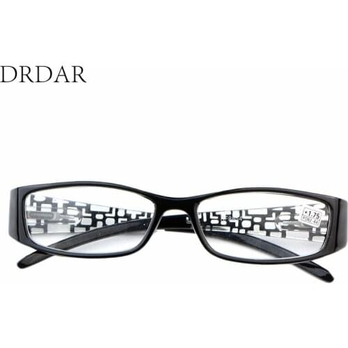 Elegant square Frame Womens Reading Glasses 8854 Anti-fatigue Presbyopia Hyperopia eyeglasses deep red / Brown / green DRDAR