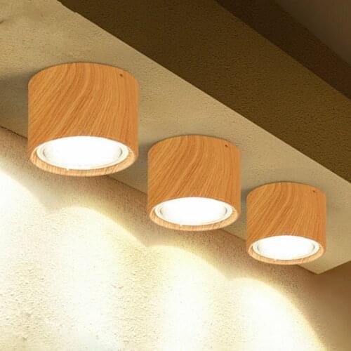 European style creative bar living room study room interior simple decoration wood wall hanging ceiling spotlight WF107