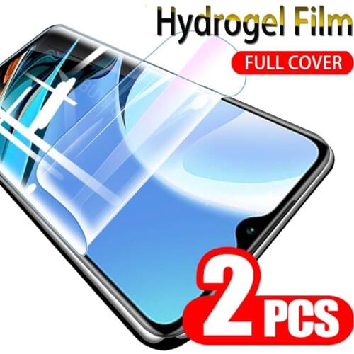 2PCS For Xiaomi Redmi Note 9t Hydrogel Film Xiomi Redmy Note9t Screen Protector Full Cover Safety Soft Film HD Clear Not Glass