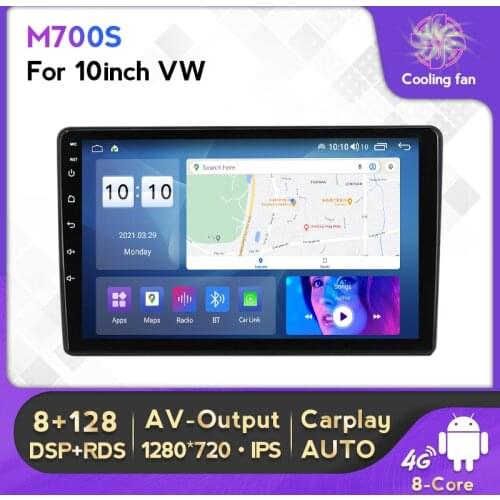 M200S Android 10.0 DSP RDS Car DVD Player GPS Naviagtion For VW Volkswagen 10.1 inch Mutimedia Radio Player CarPlay IPS No dvd