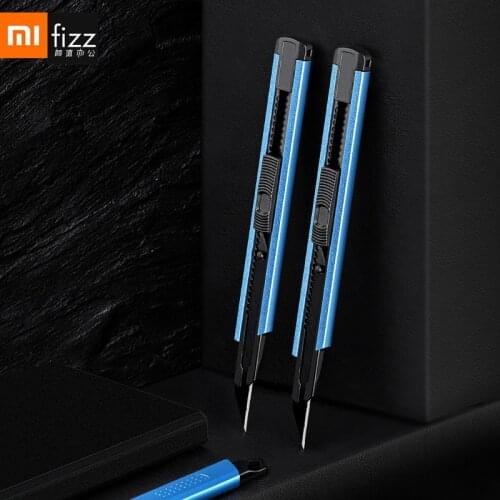 Xiaomi Fizz Office Utility Knife Aluminum Alloy Multi-Function Paper Cutter Metal Blade Self-Locking Design ForSchool Home Knife